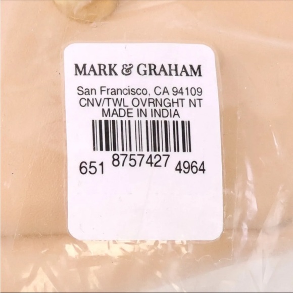 Mark & Graham Canvas and Twill Overnighter Bag - Picture 7 of 7